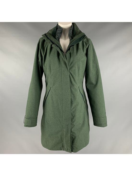 Patagonia Jackets & Blazers - PATAGONIA Size M Green Nylon Hooded Coat